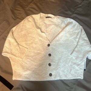 Black Tape_ V neck cardigan